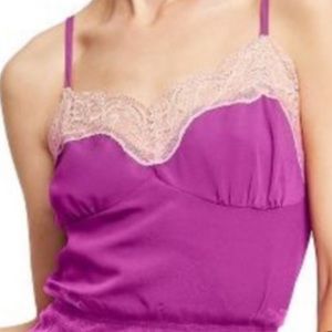 RODARTE TARGET FUCHSIA LACE CAMISOLE ADJUSTABLE STRAPS FEMININE
